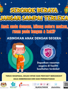 HFMD: Seronok Beraya Jangan Sampai Terleka